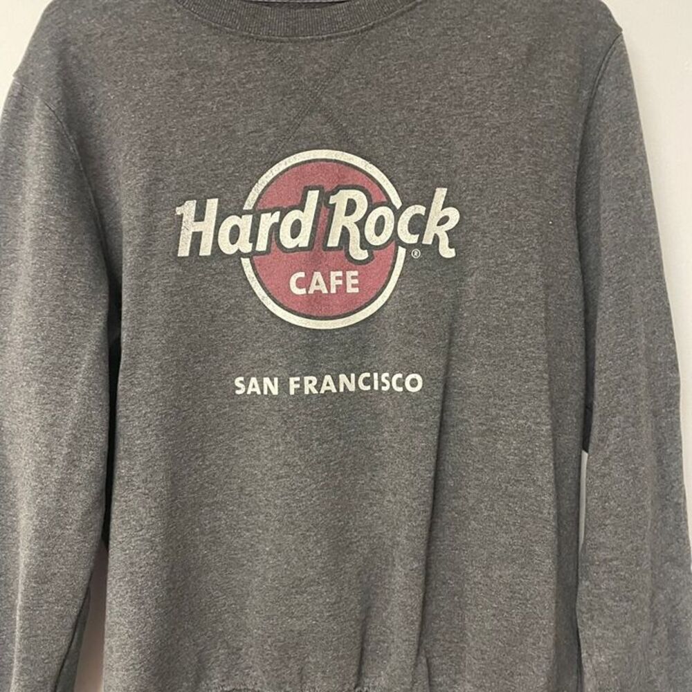 Hard Rock Cafe San Francisco Crewneck Sweatshirt Grey Mens Medium - Picture 3 of 6